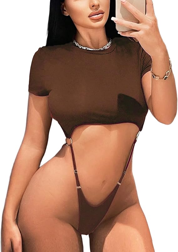 Cut Out Ring Bodysuit