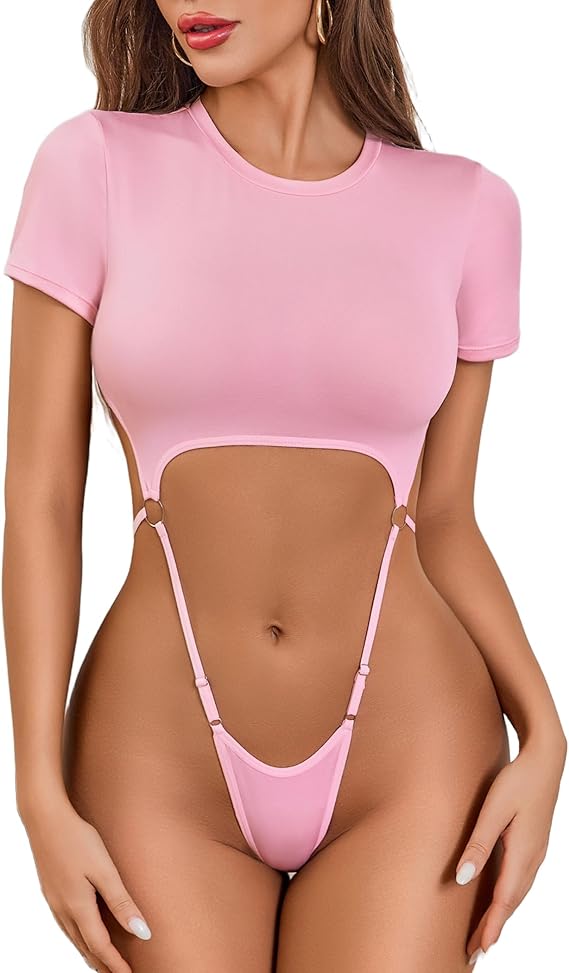 Cut Out Ring Bodysuit